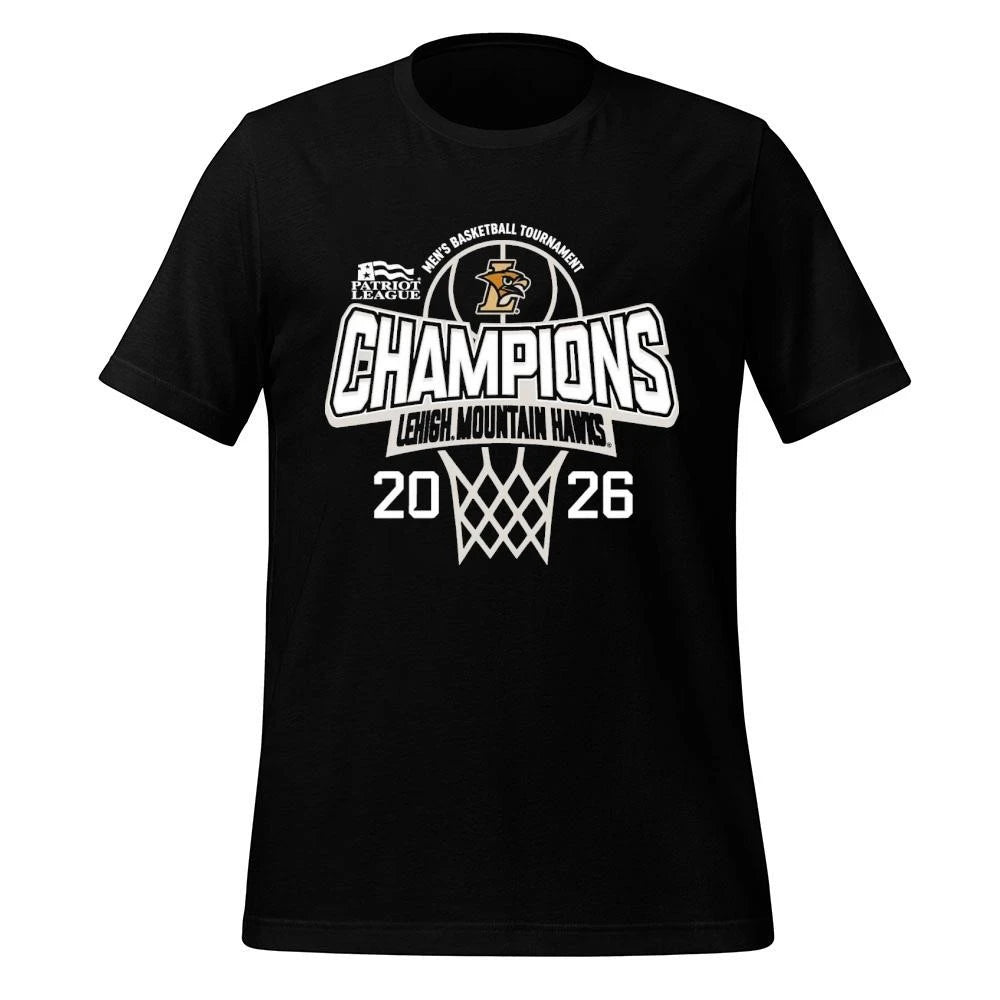 Lehigh Mountain Hawks Are Your 2025-26 Patriot League Mens Basketball Champions Shirt
