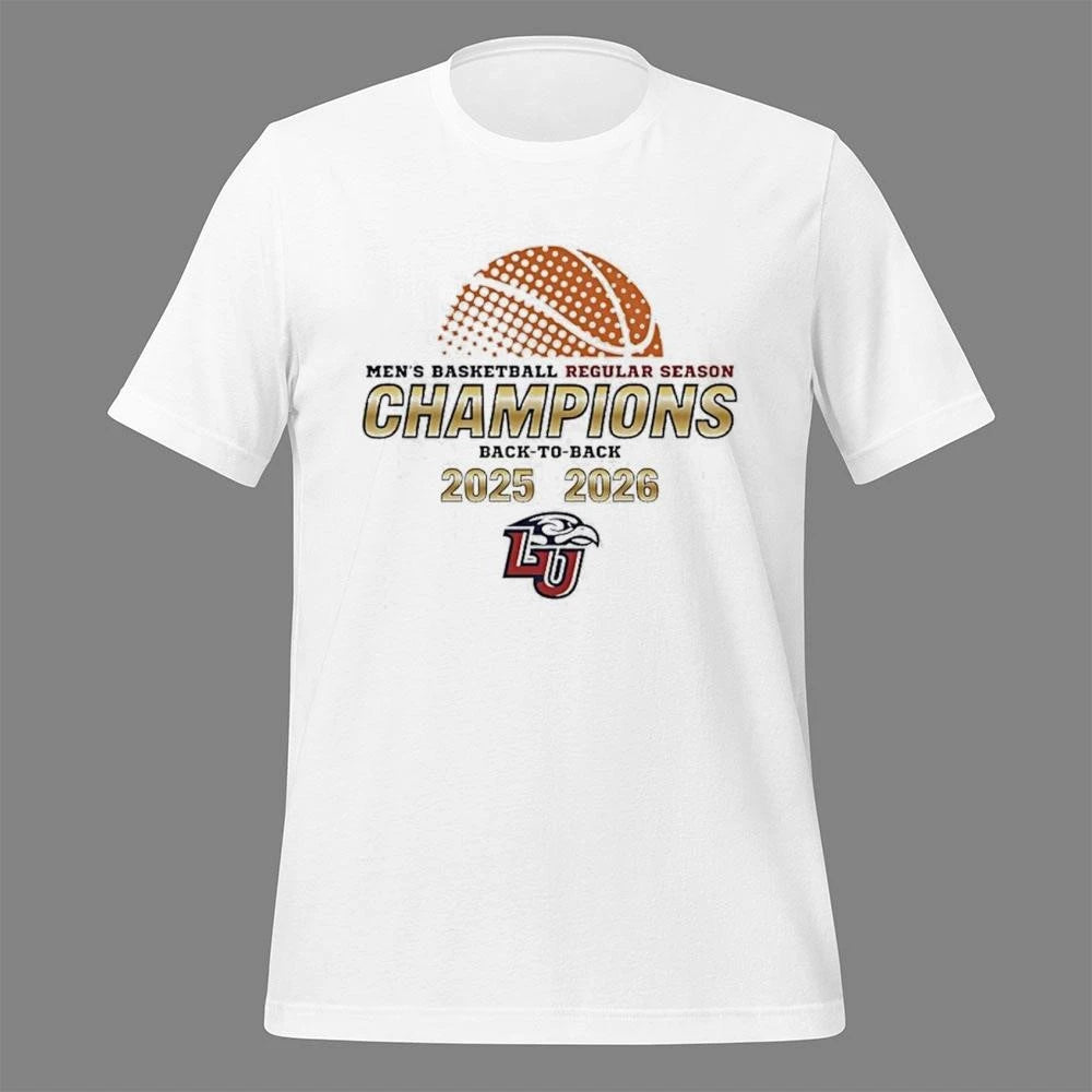 Liberty Flames Mens Basketball Regular Seasons Champions Back To Back 2025 2026 Shirt