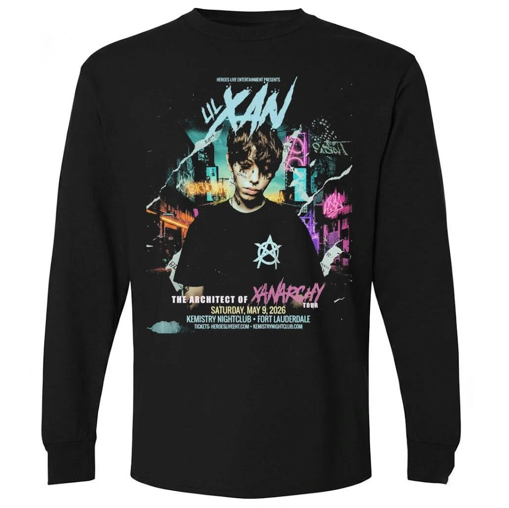Lil Xan The Architect of XanArchy Tour 2026 Schedule Venue Tour Dates Shirt