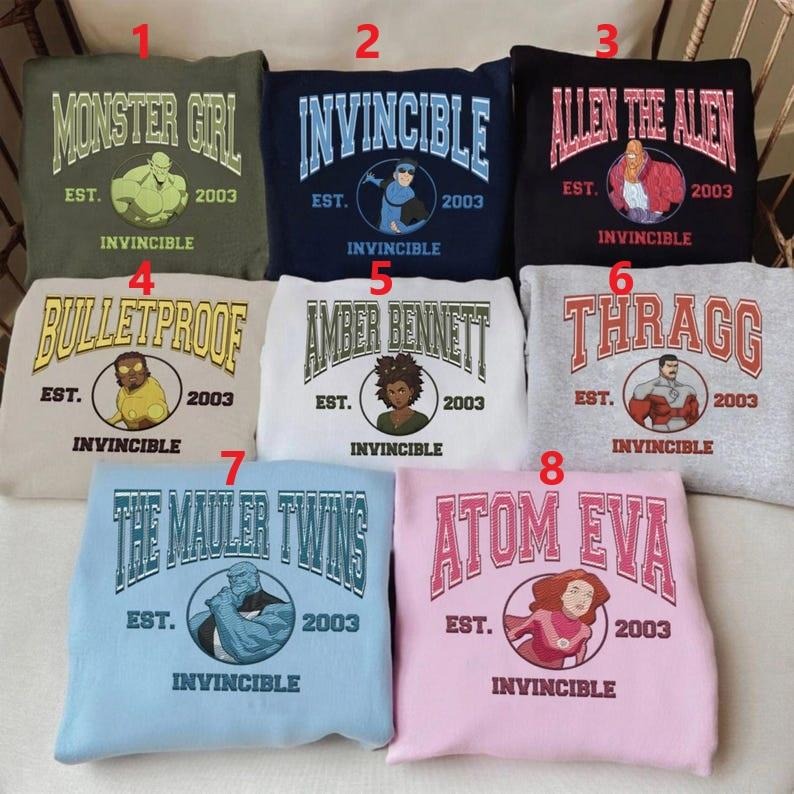 lnvincible Sweatshirt, lnvincible TV shirt, Atom Eve Sweatshirt, Superhero Fan Gift, Comic Book Fan Hoodie | HypeDripTees.com
