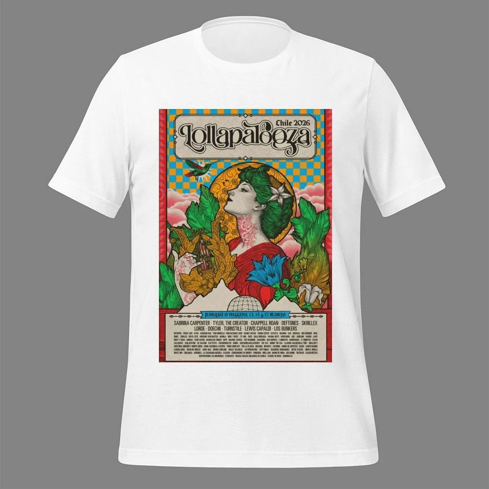 Lollapalooza Parque O Higgins March 13-15 2026 Chicago Poster Shirt