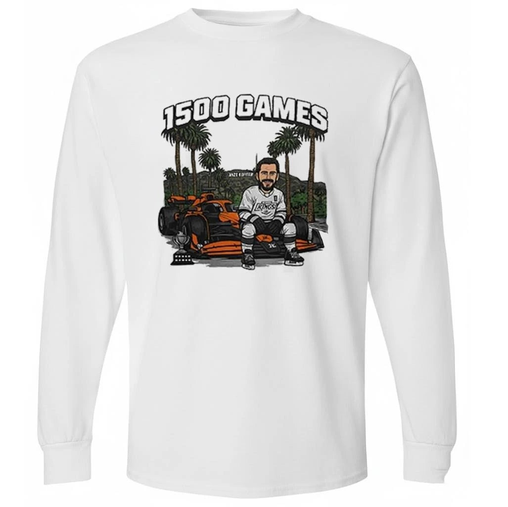 Los Angeles Kings Anze Kopitar Achieving 1500 Shirt