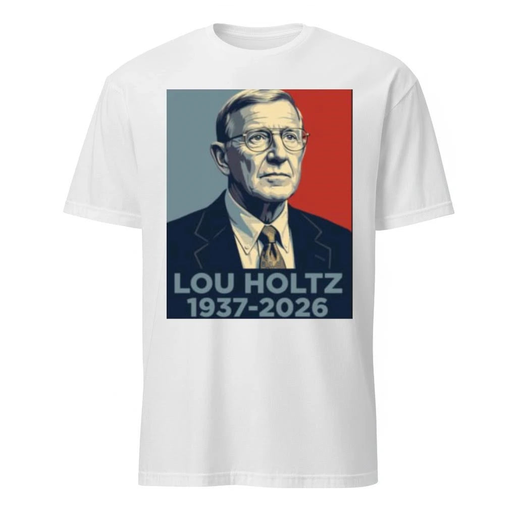 Lou Holtz 1937-2026 Memorial Poster Shirt