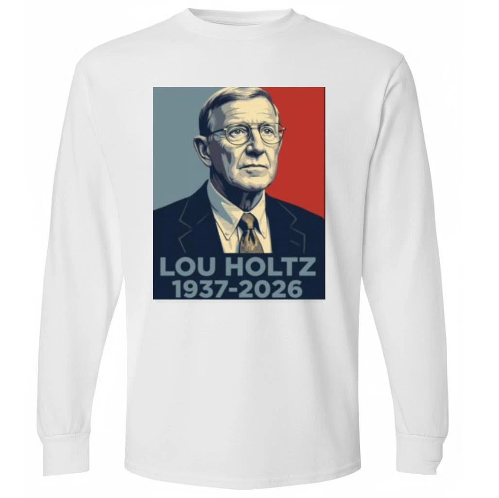 Lou Holtz 1937-2026 Memorial Poster Shirt