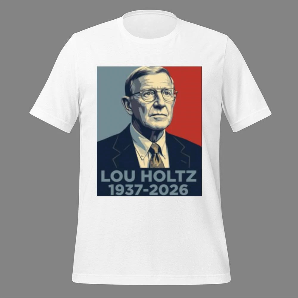 Lou Holtz 1937-2026 Memorial Poster Shirt