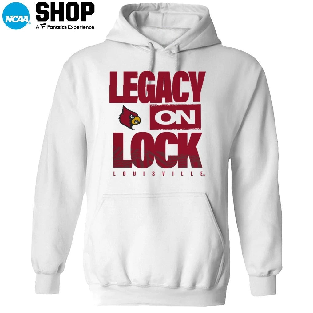 Louisville Cardinals 2026 Legacy On Lock On-Court March Madness T-Shirt
