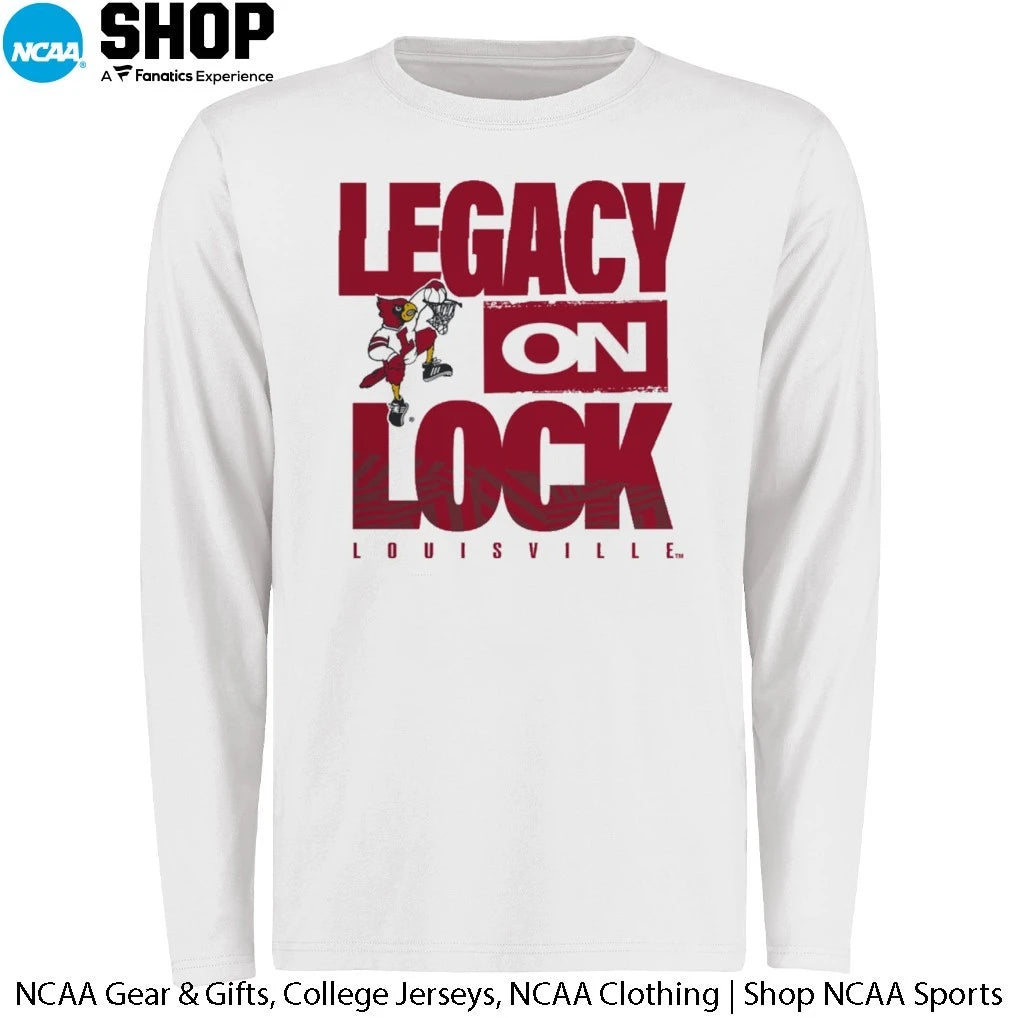 Louisville Cardinals Basketball 2026 Legacy On Lock On-Court March Madness T-Shirt