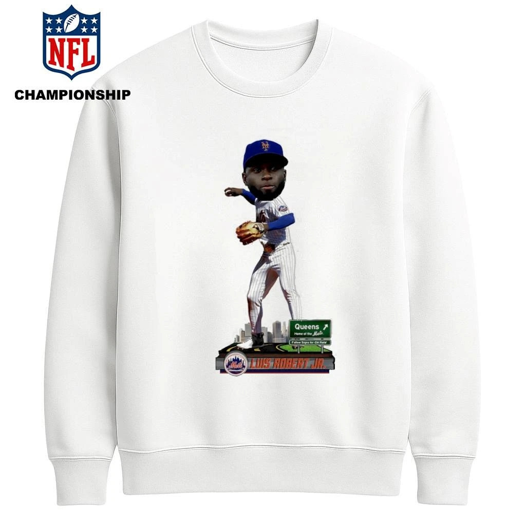 Luis Robert Jr New York Mets Next Stop caricature shirt