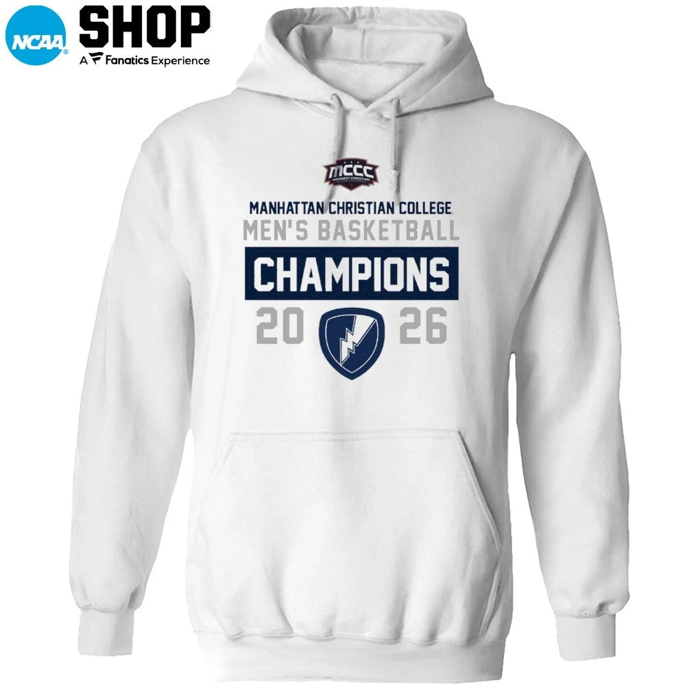 Manhattan Christian College Men’s Basketball 2026 MCCC Champions T-Shirt