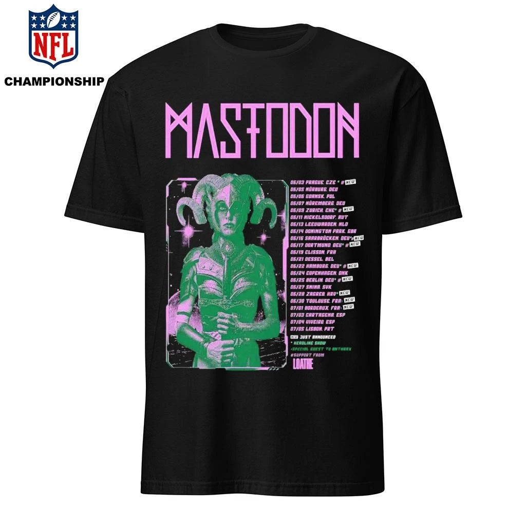Mastodon Europe 2026 Tour Poster Shirt