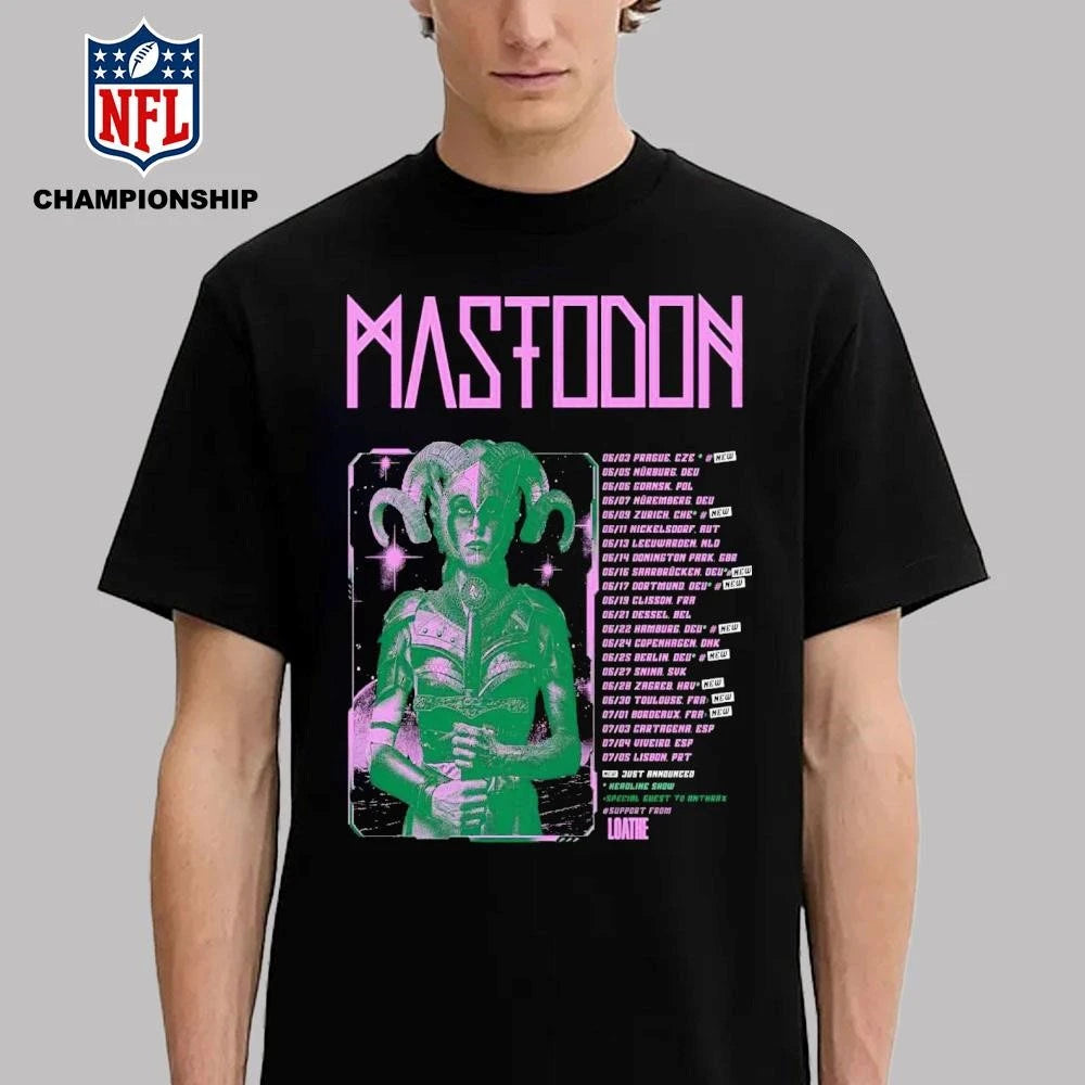 Mastodon Europe 2026 Tour Poster Shirt