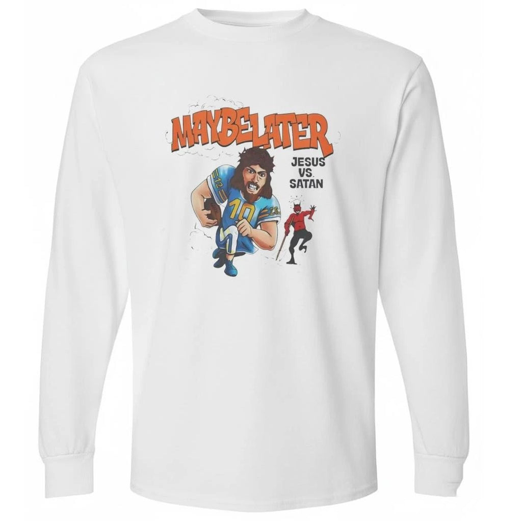 Maybe Later Jesus Vs Satan Shirt