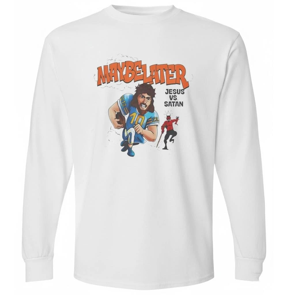 Maybe Later Jesus Vs Satan Shirt
