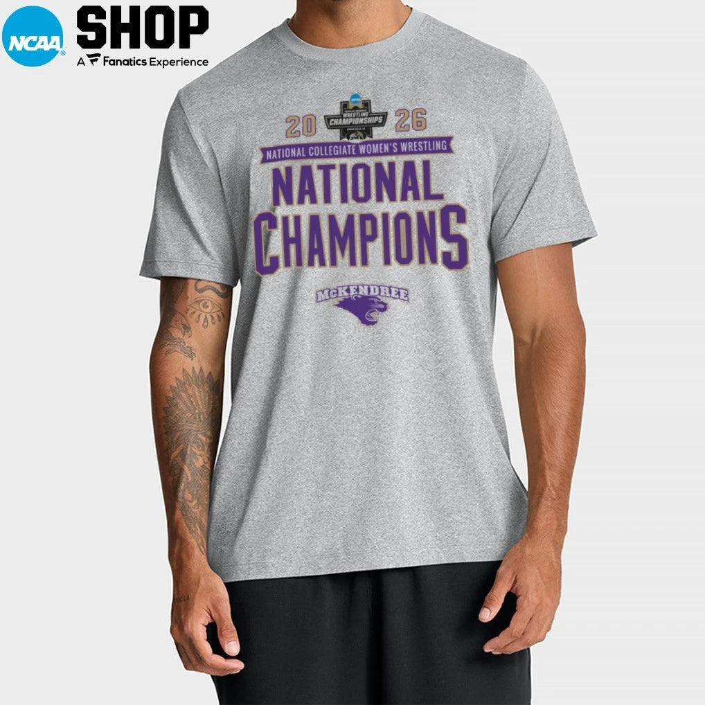 McKendree Bearcats Champion Unisex 2026 NCAA Women’s Wrestling National Champions T-Shirt