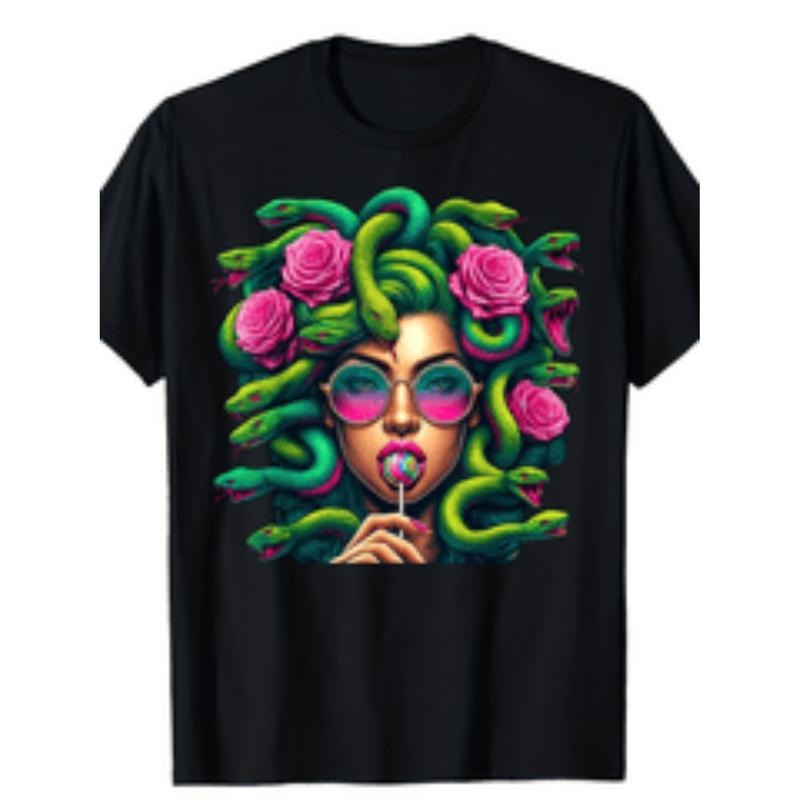 medusa hippie psychedelic snakes greek mythology t shirt mens t shirt black Hoodie, Sweatshirt | HypeDripTees.com