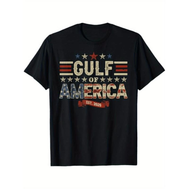 mens 100 cotton retro est 2025 american flag graphic tee breathable 180gsm cotton regular fit round neck casual shirt for...
