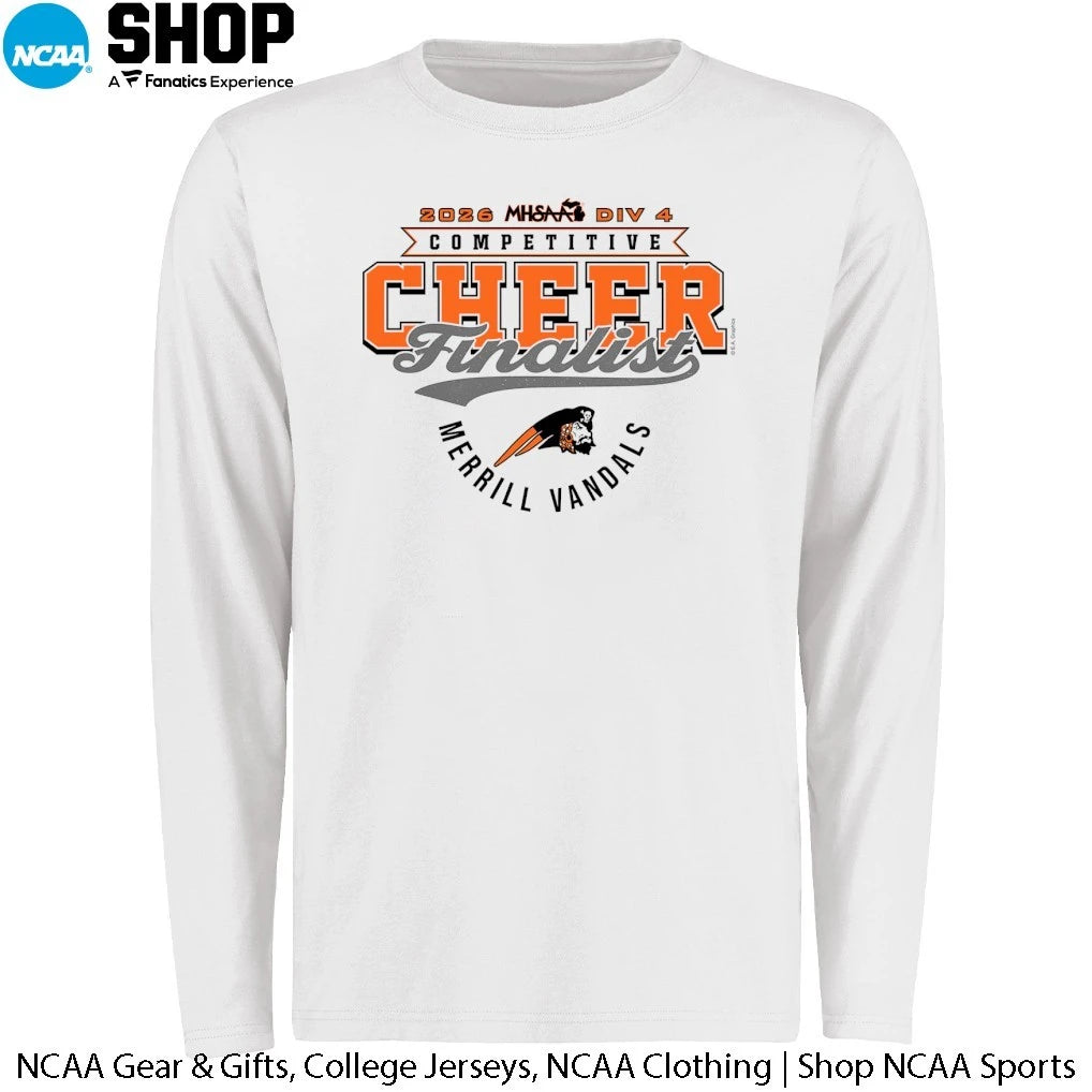 Merrill Vandals 2026 MHSAA DIV 4 Competitive Cheer Finalist T-Shirt