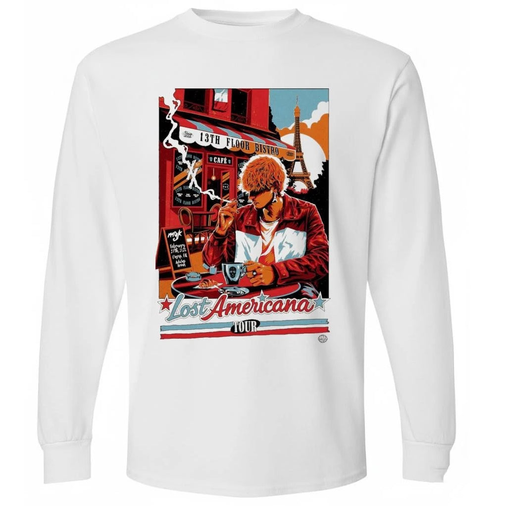 MGK Paris Feb 27 2026 Lost Americana Tour Poster Shirt