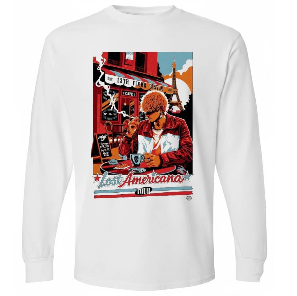 MGK Paris Feb 27 2026 Lost Americana Tour Poster Shirt