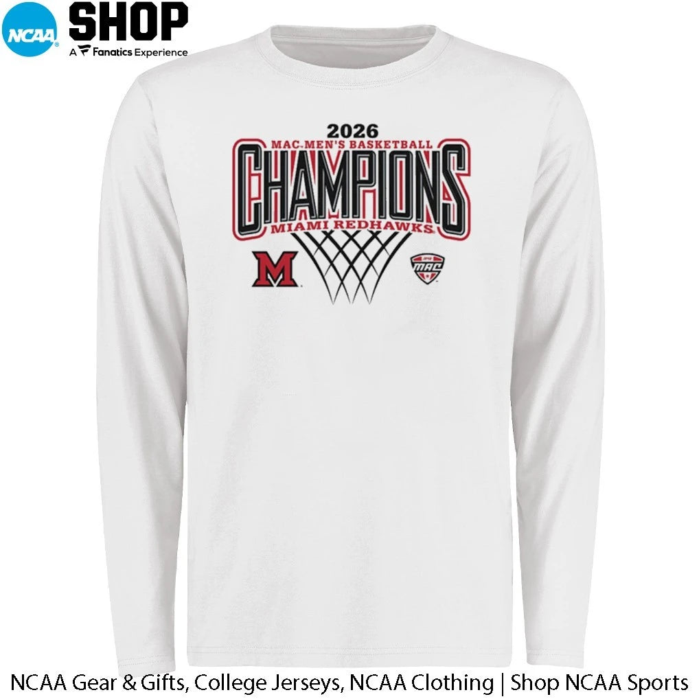 Miami RedHawks 2026 MAC Men’s Basketball Regular Season Champions T-Shirt