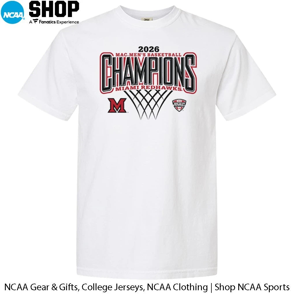 Miami RedHawks 2026 MAC Men’s Basketball Regular Season Champions T-Shirt