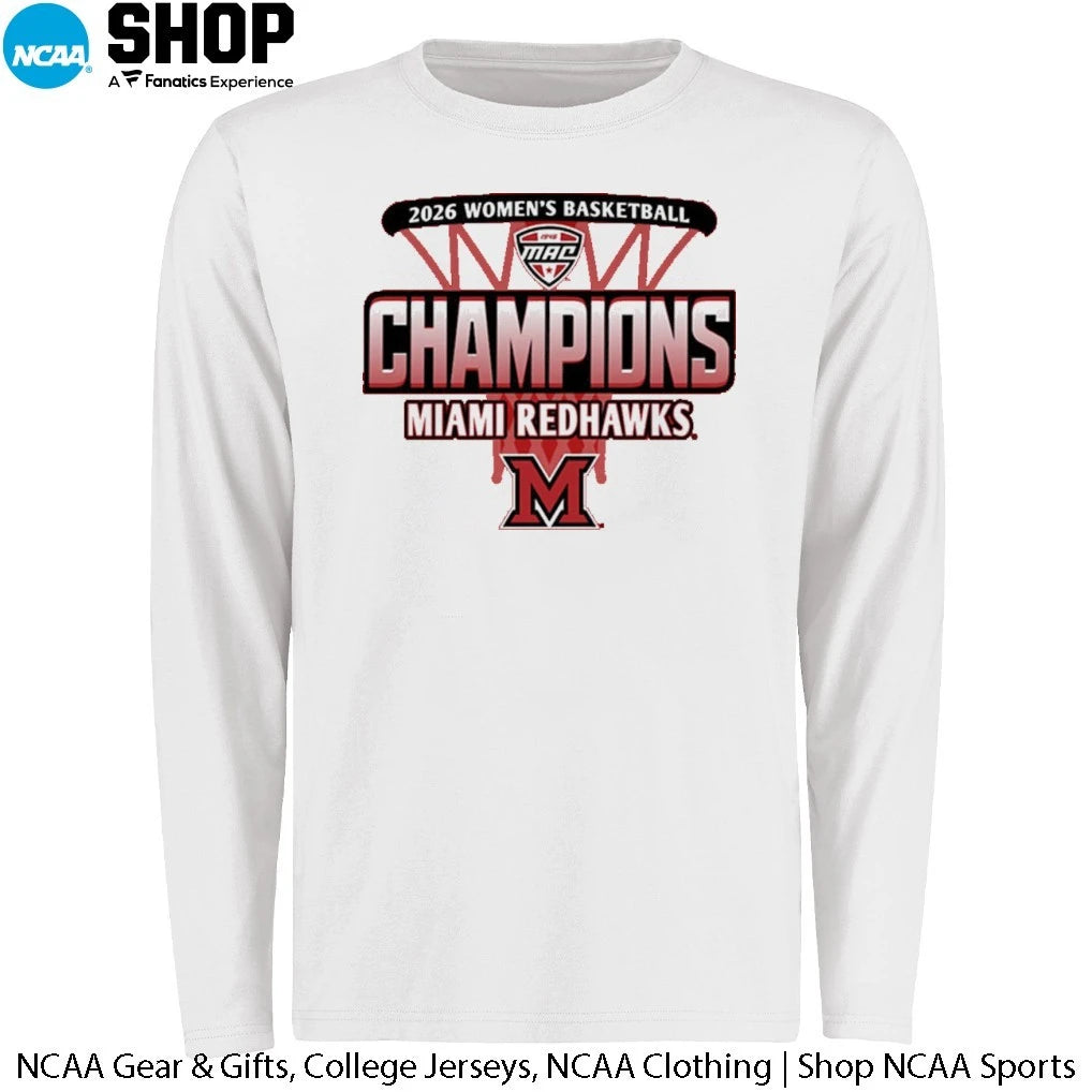 Miami RedHawks 2026 MAC Women’s Basketball Regular Season Champions T-Shirt