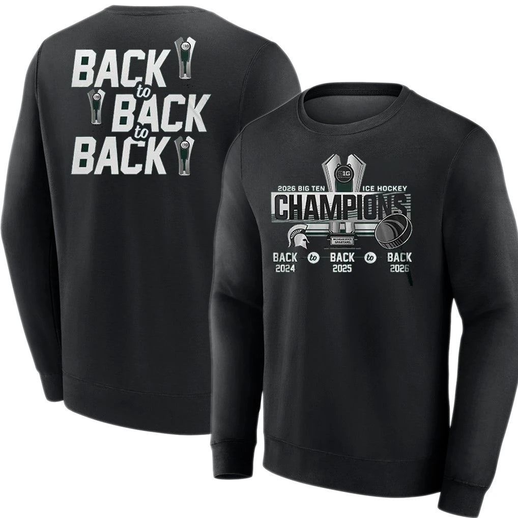 Michigan State Spartans Hockey Big Ten Champions 2026 T-Shirt