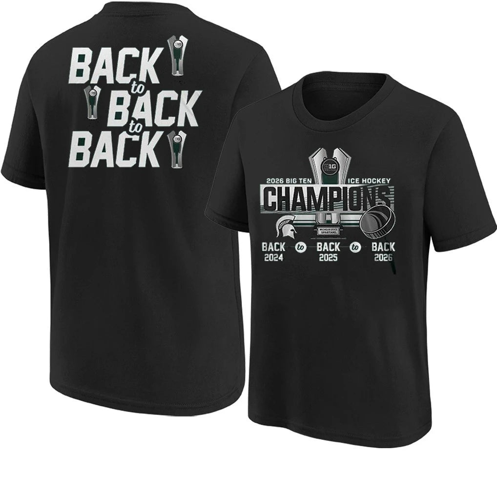 Michigan State Spartans Hockey Big Ten Champions 2026 T-Shirt