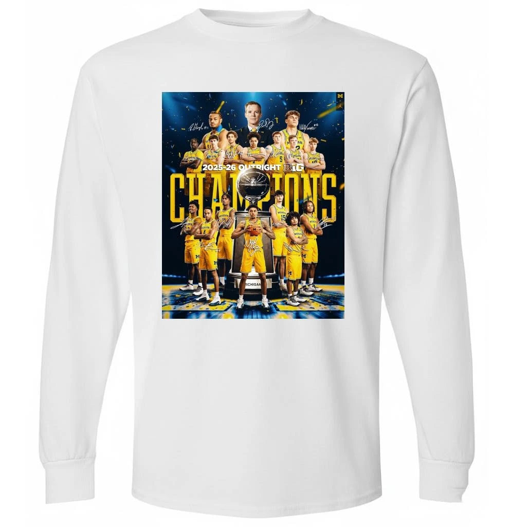 Michigan Wolverines 2025-2026 Big Ten Outright Champions Shirt