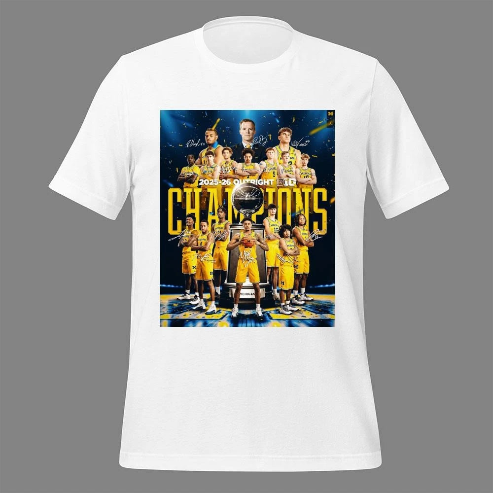 Michigan Wolverines 2025-2026 Big Ten Outright Champions Shirt