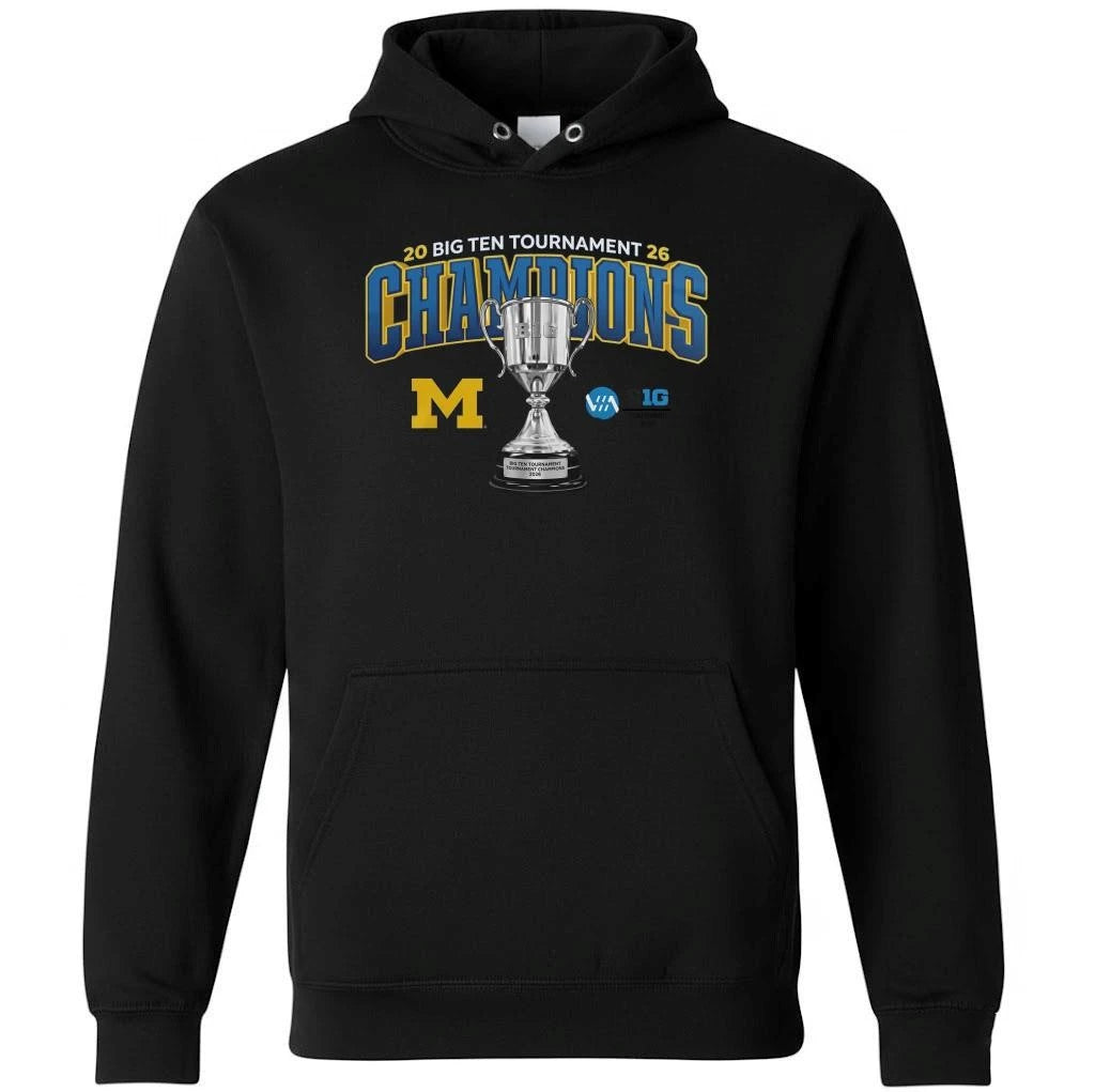 Michigan Wolverines 2026 Big Ten Men’s Ice Hockey Tournament Champions Shirt