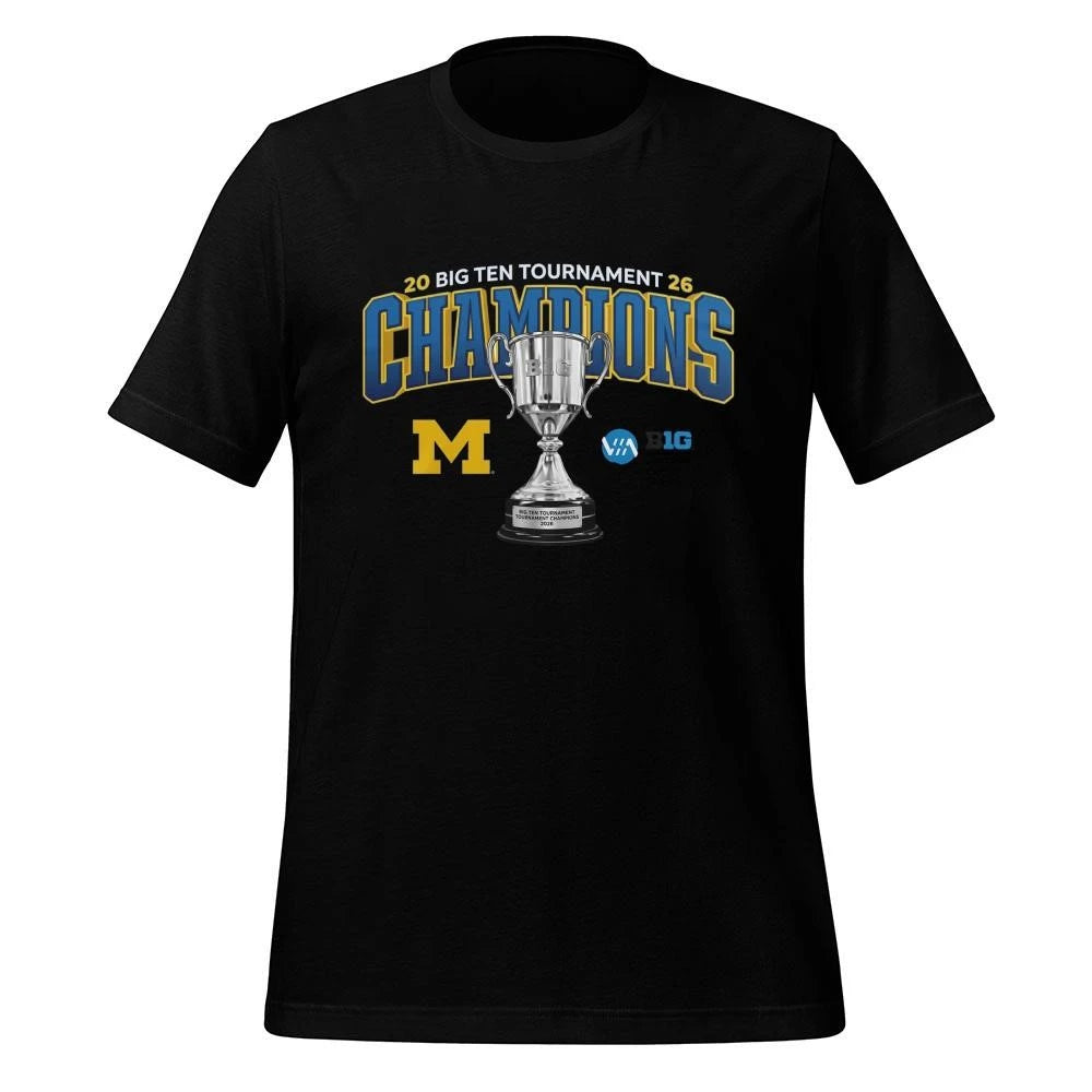 Michigan Wolverines 2026 Big Ten Men’s Ice Hockey Tournament Champions Shirt