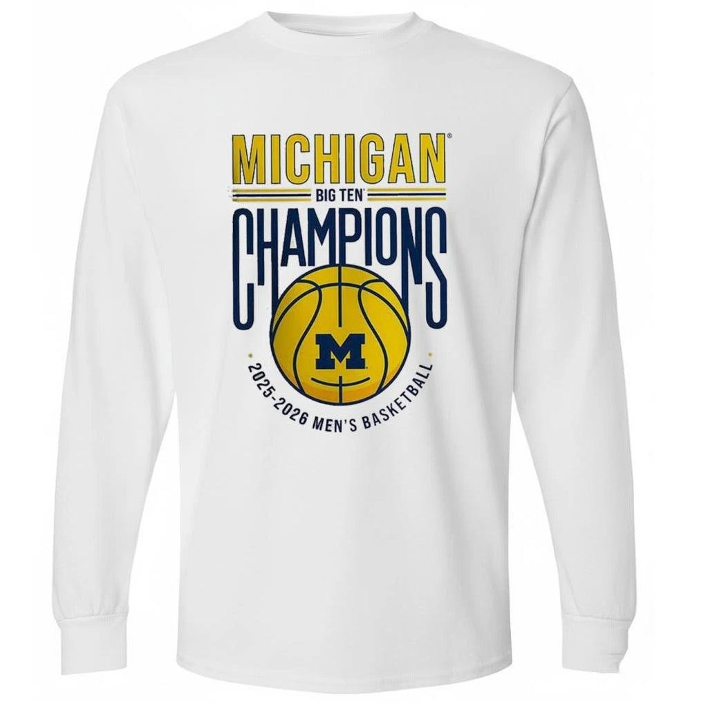Michigan Wolverines Men’s Basketball Has Been Winner The 2025-2026 Big Ten Regular Season Champions Shirt