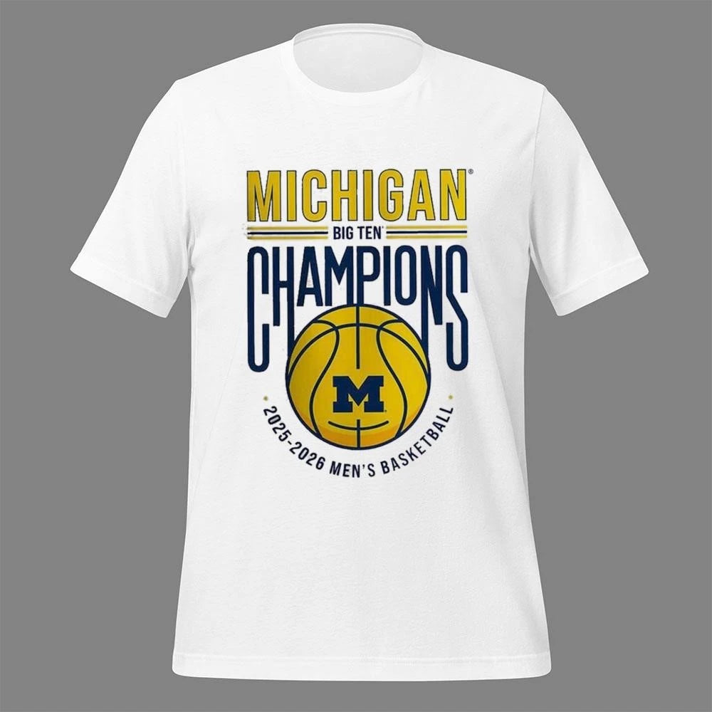 Michigan Wolverines Men’s Basketball Has Been Winner The 2025-2026 Big Ten Regular Season Champions Shirt