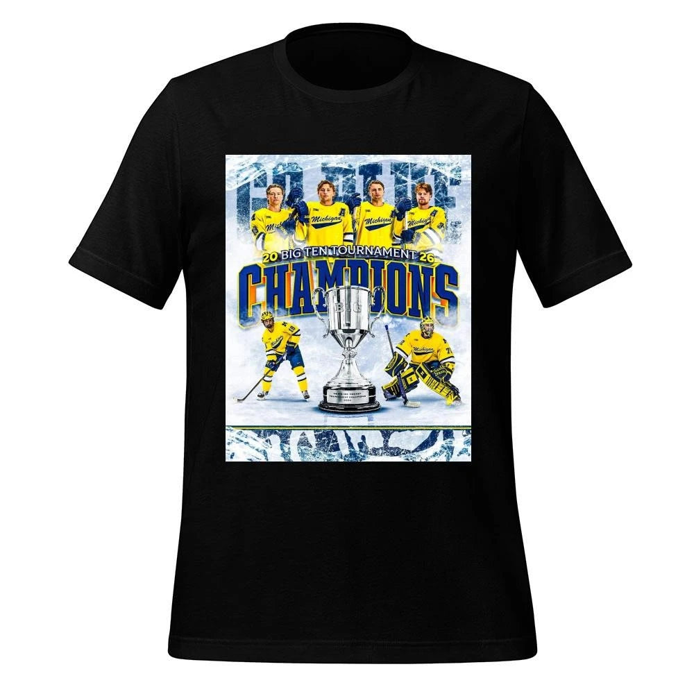 Michigan Wolverines Men’s Ice Hockey 2026 Big Ten Tournament Champions Shirt