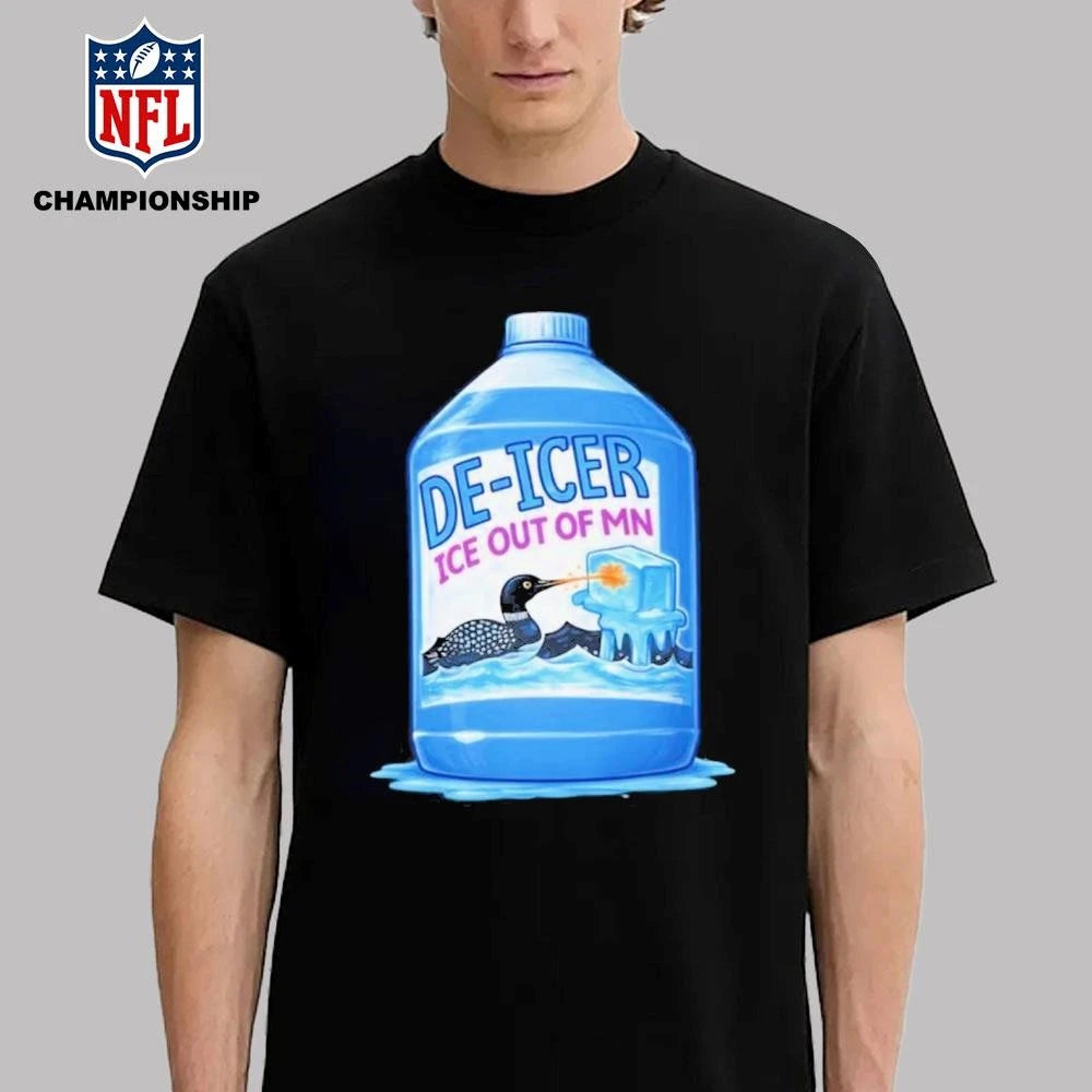 Minnesota Anti ICE Protest De-Icer Loon Graphic Shirt