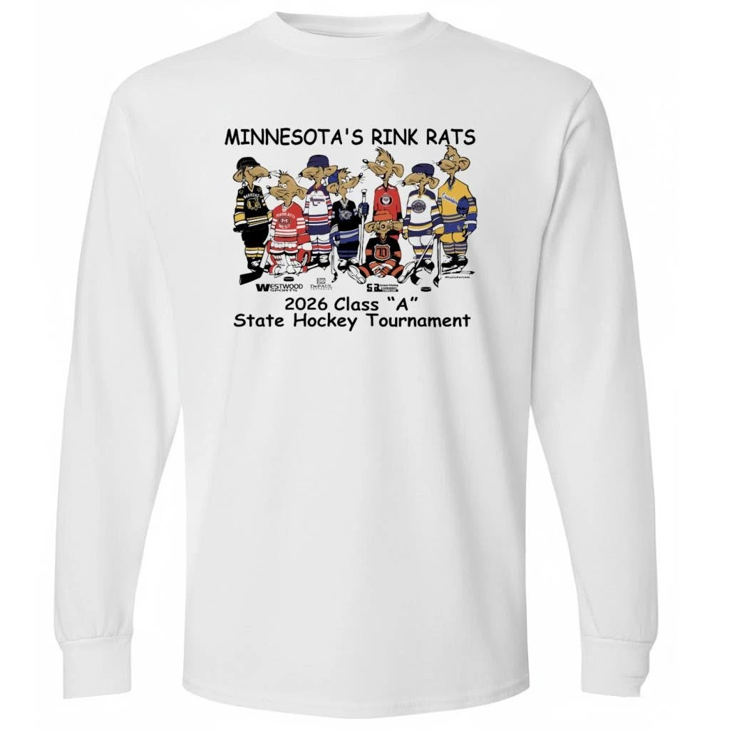 Minnesotas Rink Rats 2026 Class A State Hockey Tournament Shirt