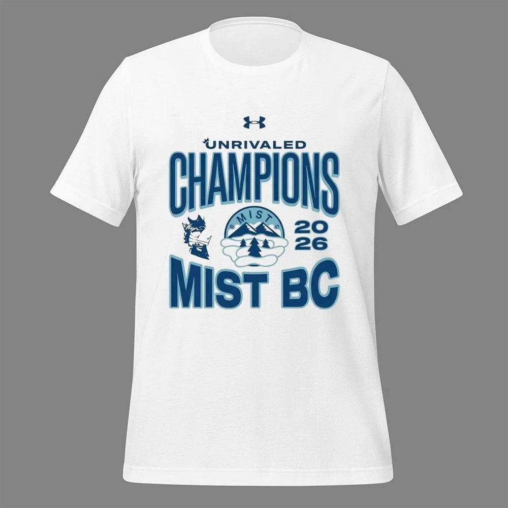 MIST BC Women’s Basketball 2026 Unrivaled Champions Under Armor Locker Room  Shirt