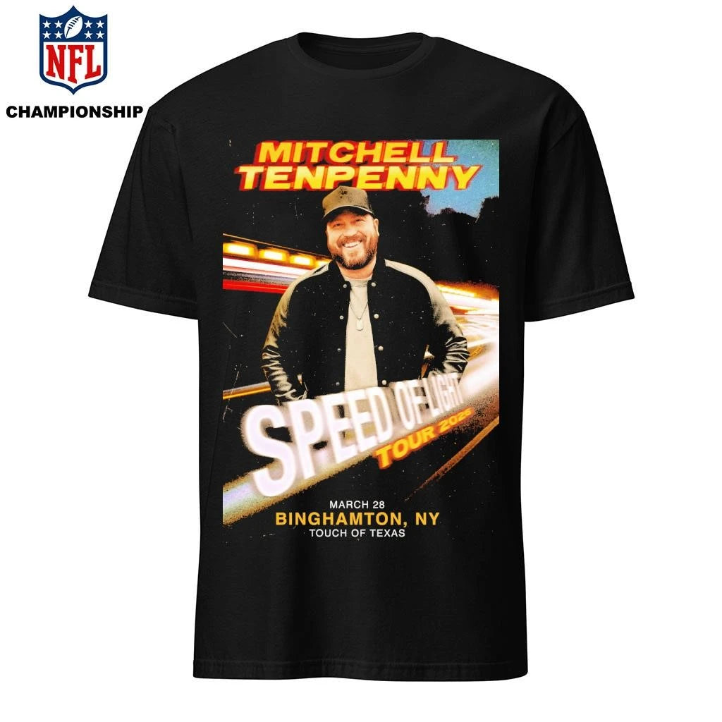 Mitchell Tenpenny Speed Of Light Tour 2026 North America City Dates Poster Shirt
