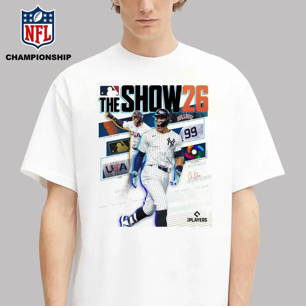 MLB The Show 26 Aaron Judge From New York Yankees Cover Athlete Shirt