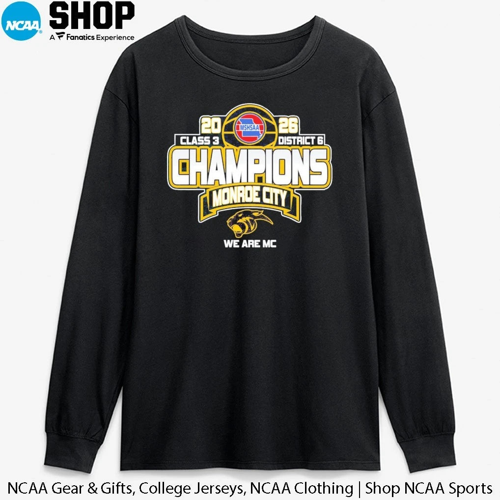 Monroe City High School 2026 MSHSAA Class 3 District 6 Champions We Are Mc T-Shirt