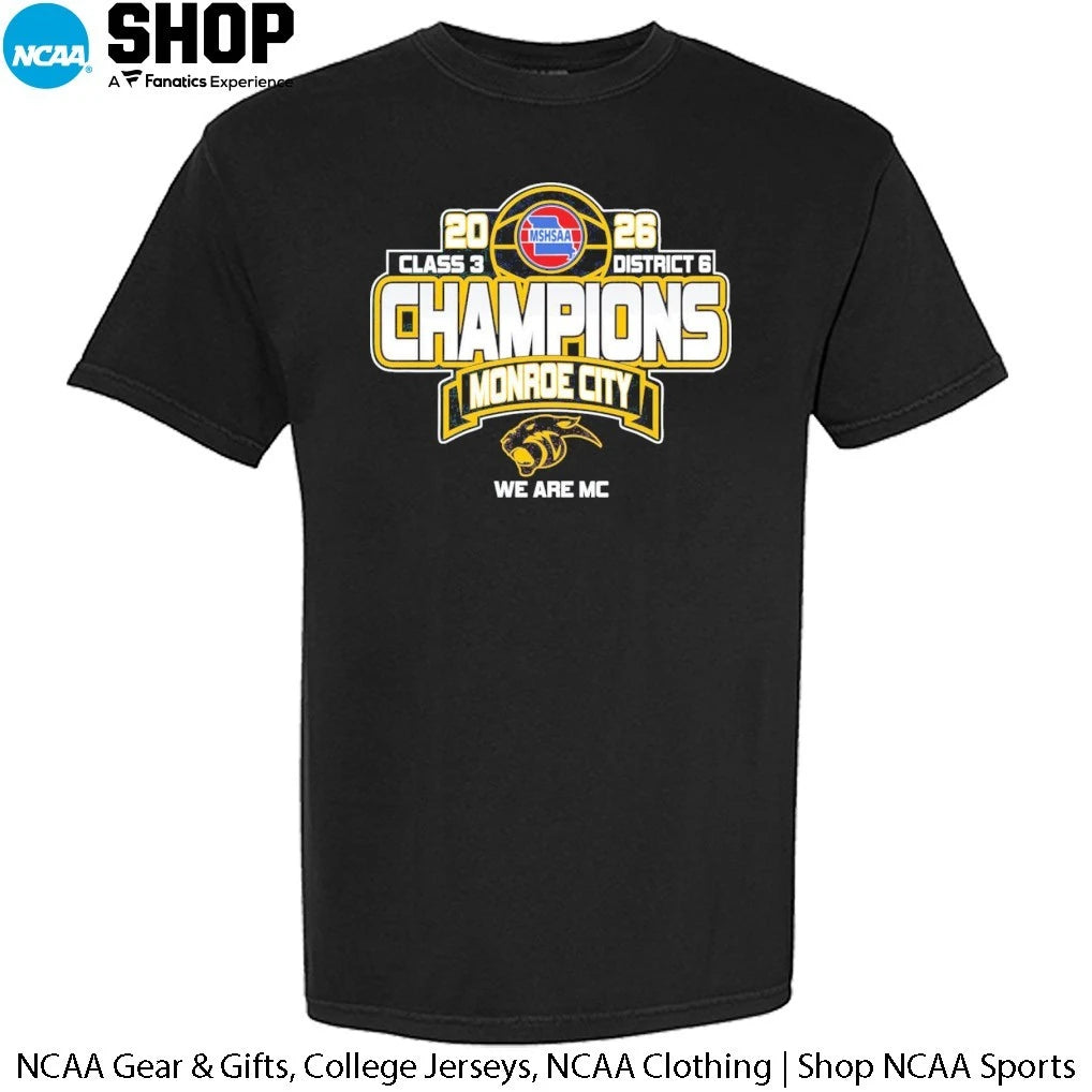 Monroe City High School 2026 MSHSAA Class 3 District 6 Champions We Are Mc T-Shirt