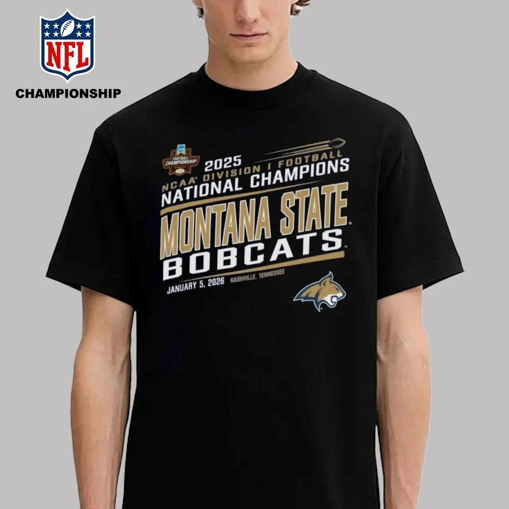 Montana State Football 2025 FCS National Champions Shirt