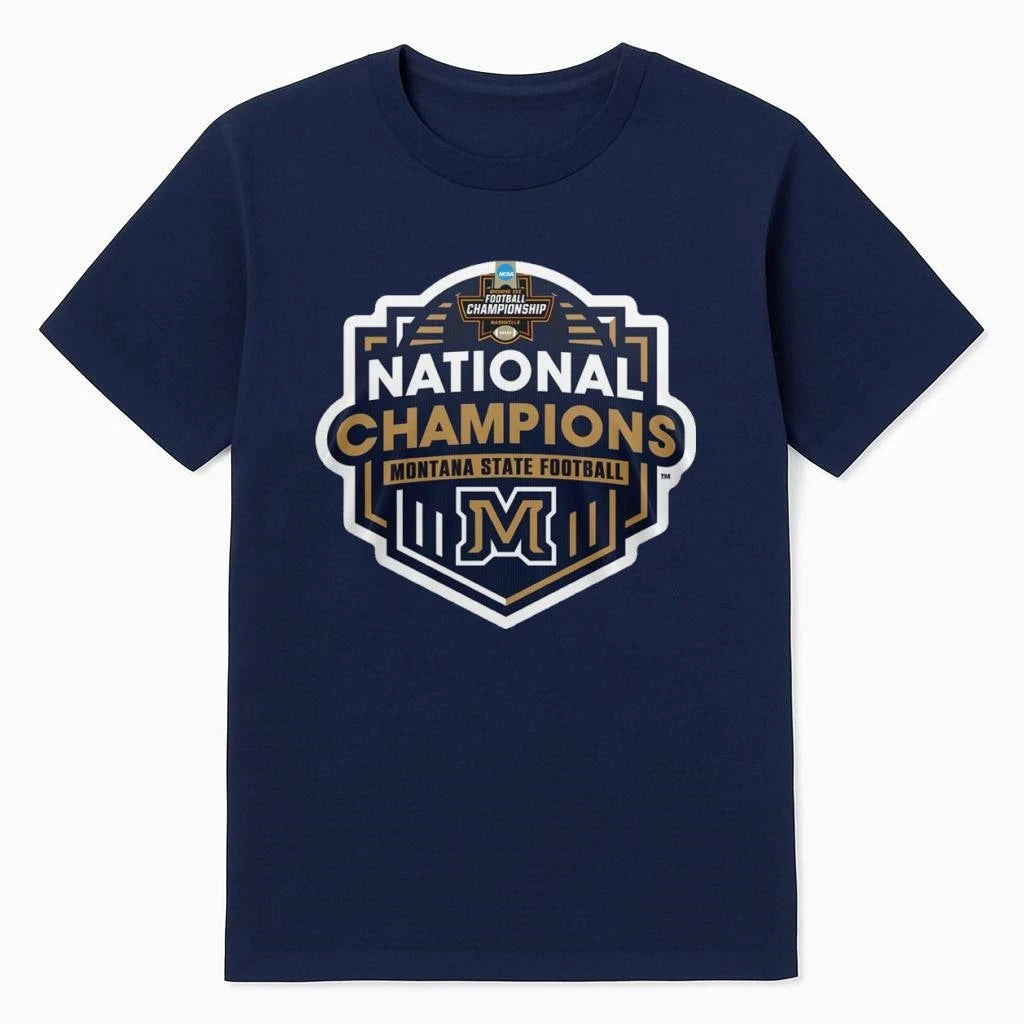 MSU Bobcats 2025 NCAA FCS Football National Champions Logo Shirt