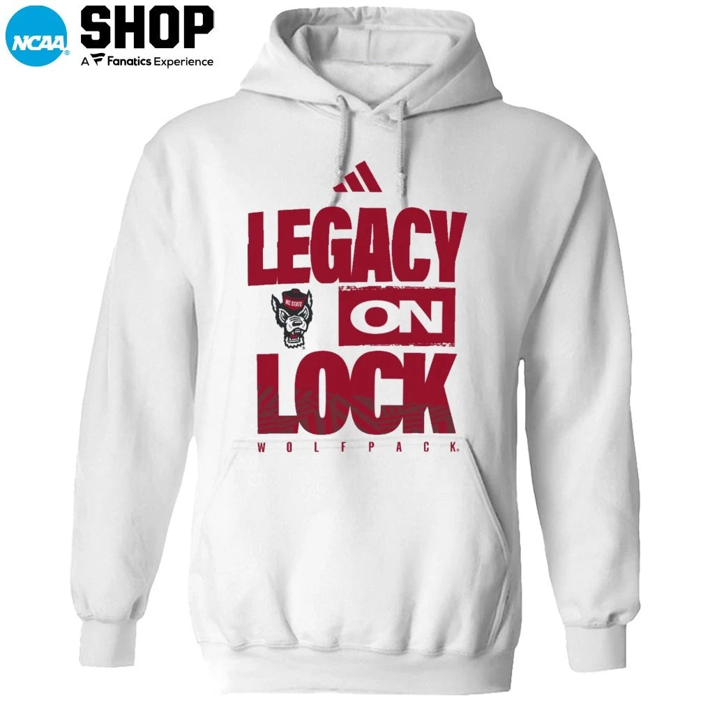 N.C. State Wolfpack 2026 Legacy On Lock March Madness T-Shirt
