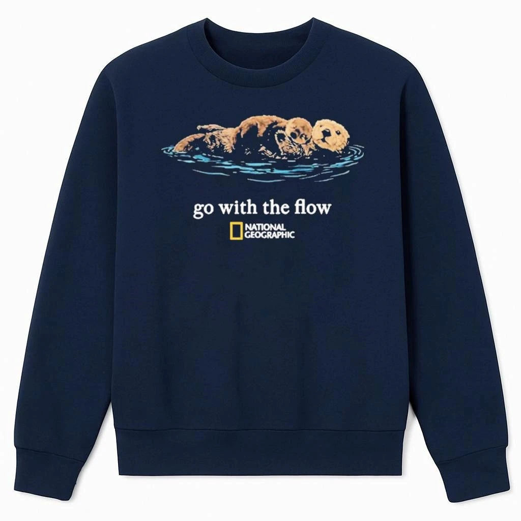 National Geographic Sea Otter Go With The Flow Shirt