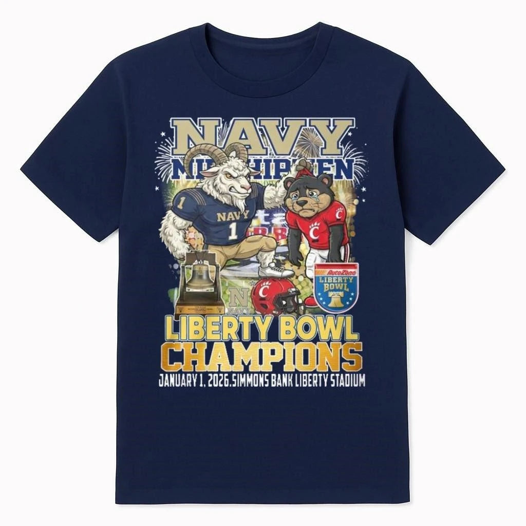 Navy Midshipmen Liberty Bowl Champions 2026 Shirt