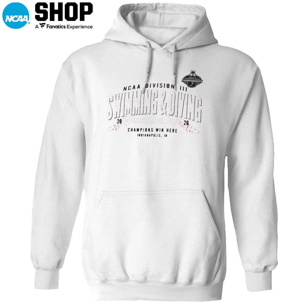 NCAA Division III Swimming and Diving Championships Champions Win Here Indianapolis In 2026 T-Shirt