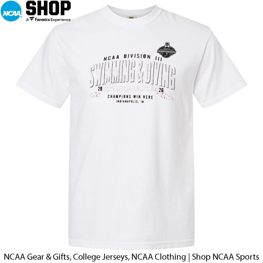 NCAA Division III Swimming and Diving Championships Champions Win Here Indianapolis In 2026 T-Shirt