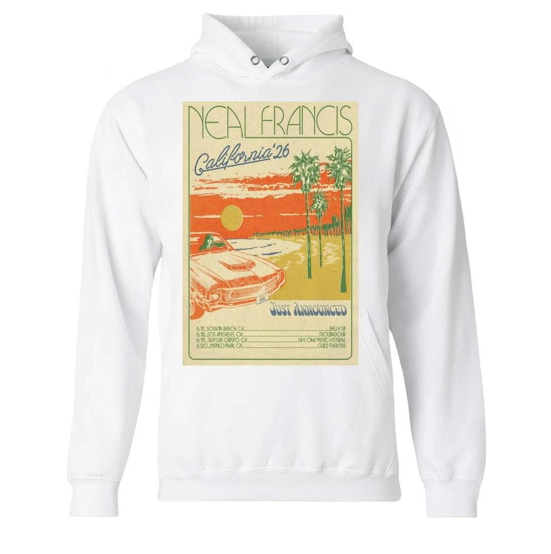 Neal Francis Tour California 2026 Poster Shirt
